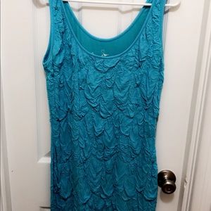 Mambo blue crinkle dress